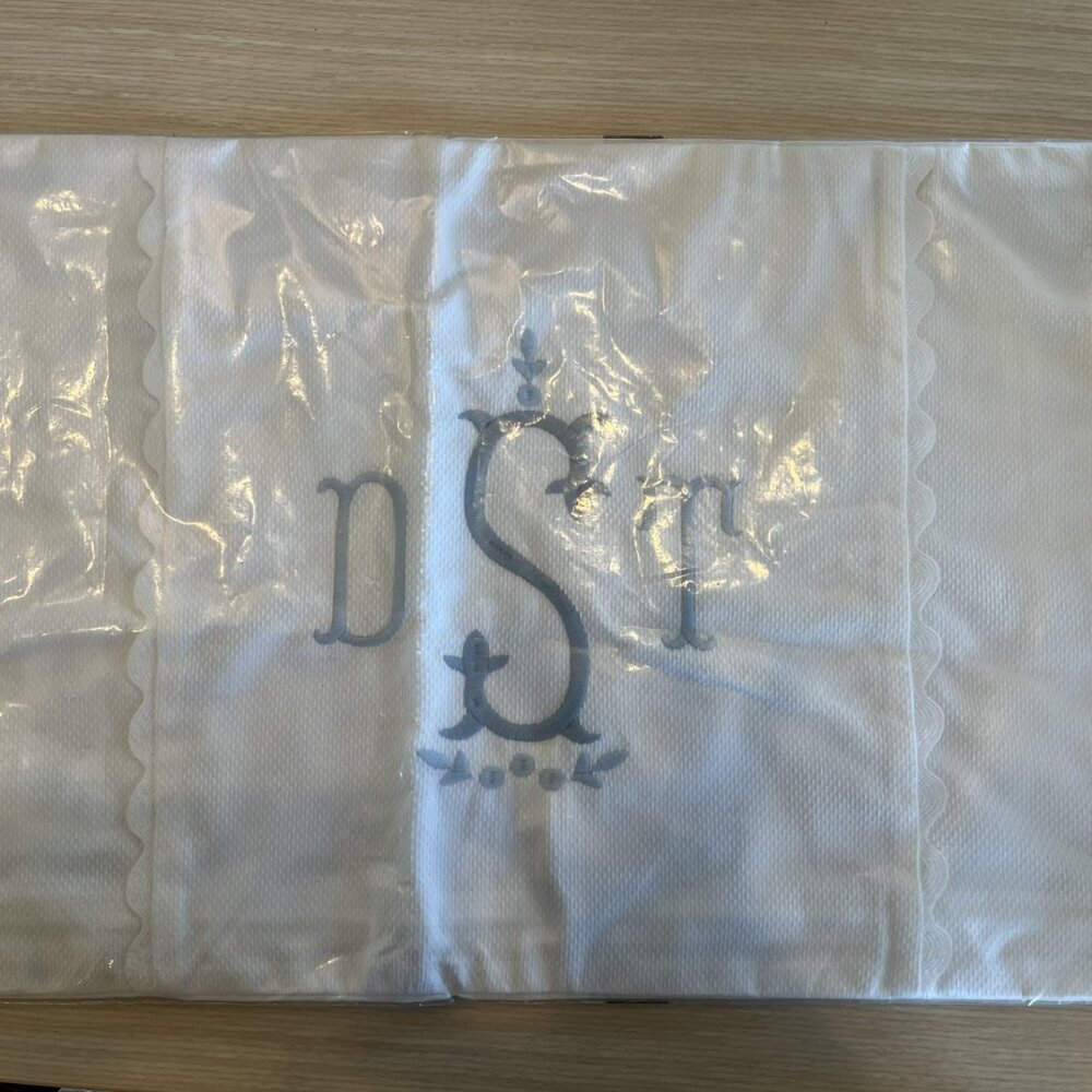 NIP! Pottery Barn Teen LoveShackFancy Monogrammed Pillow